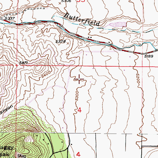 Topographic Map of Hi Country Estates, UT