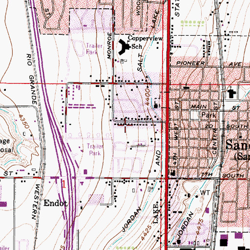 Topographic Map of Chufar Acres, UT