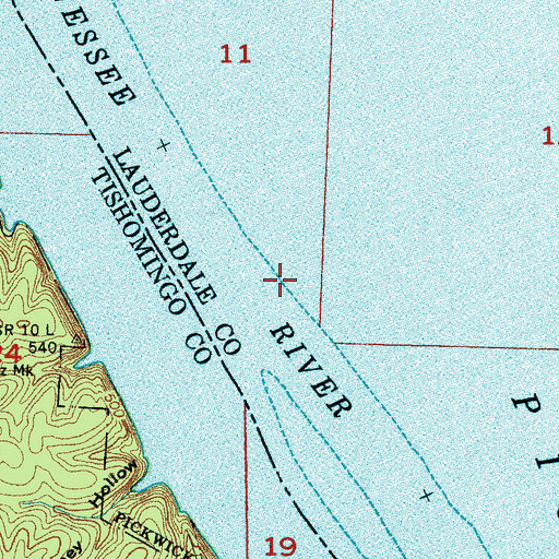 Topographic Map of Huffman Branch, AL