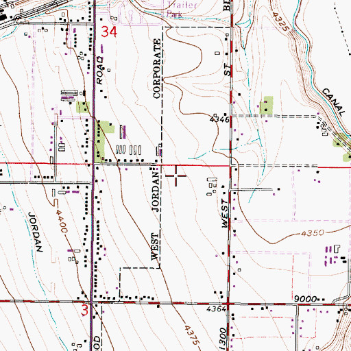 Topographic Map of Eggli Meadows, UT