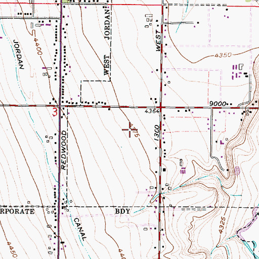 Topographic Map of River Ridge, UT