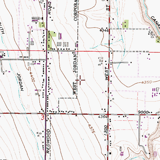 Topographic Map of Twin Lakes, UT