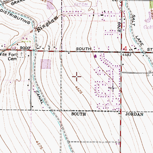 Topographic Map of Edenbrooke, UT