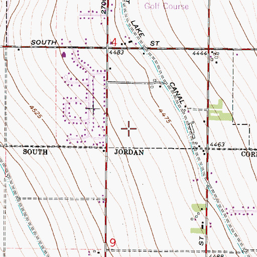Topographic Map of Meadowridge, UT