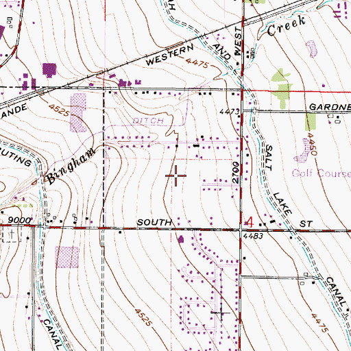 Topographic Map of Wasatch View Acres, UT