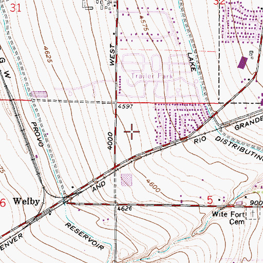 Topographic Map of Crystal Hills, UT