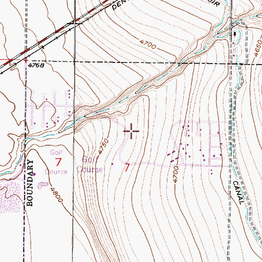 Topographic Map of Glenmoor Country Estates, UT