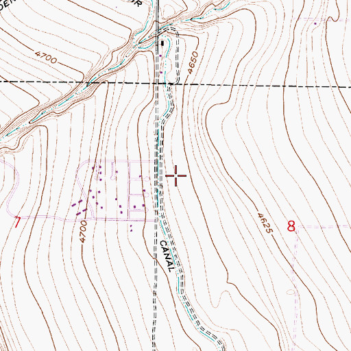Topographic Map of Clover Hills, UT