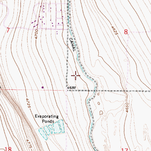 Topographic Map of Woodridge Country Estates, UT