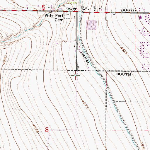 Topographic Map of Chattel Estates Number Four, UT