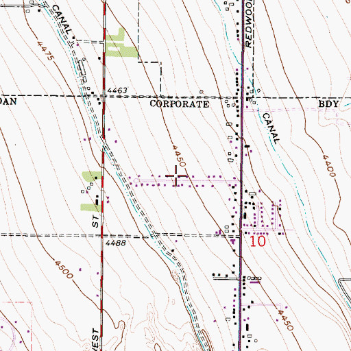 Topographic Map of Lawrence Estates, UT