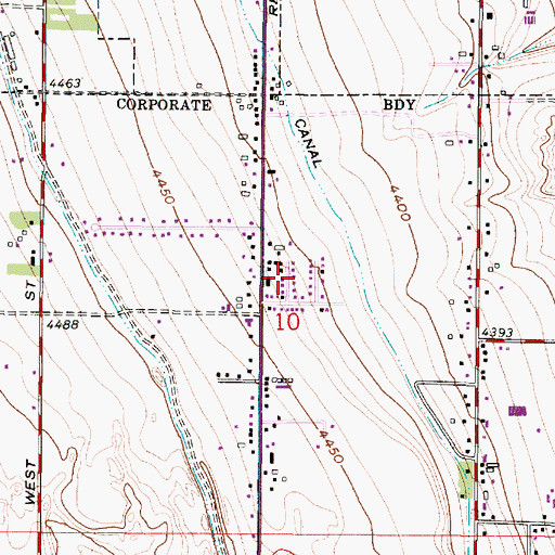 Topographic Map of Maxfield, UT