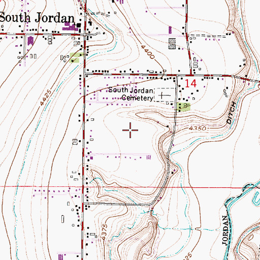 Topographic Map of County Cove, UT