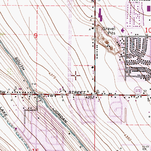 Topographic Map of Autumn Wood, UT