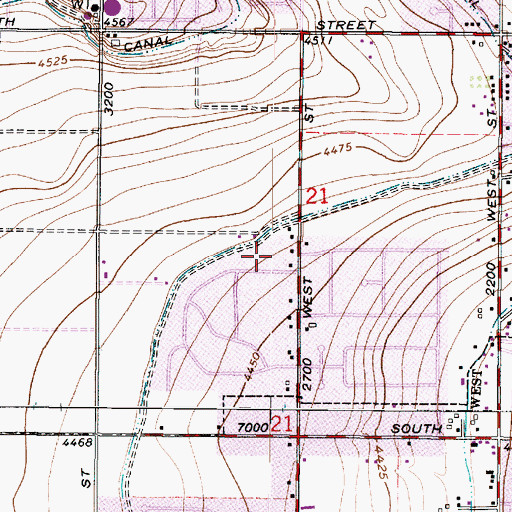 Topographic Map of Brower, UT