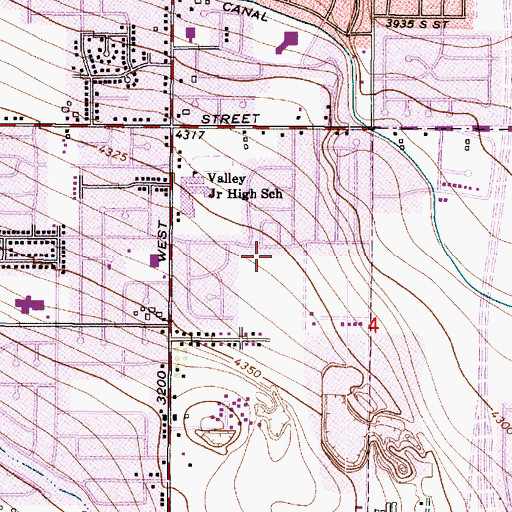 Topographic Map of Briargate, UT