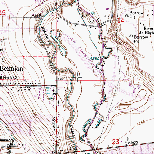 Topographic Map of Cimarron, UT