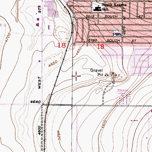 Topographic Map of Country Hills, UT