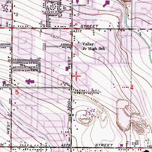 Topographic Map of Country Squire Estates, UT