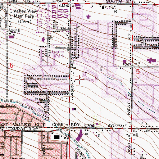 Topographic Map of Crown, UT