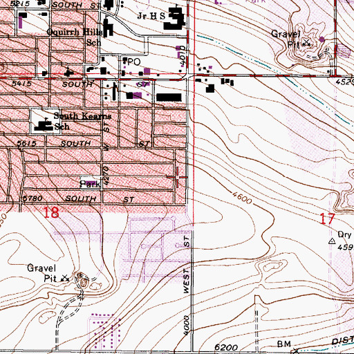 Topographic Map of Edgemont Park, UT