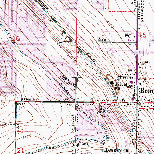 Topographic Map of Blake Heights, UT