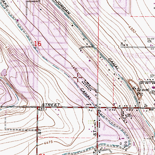 Topographic Map of Ben Rancho Acres, UT