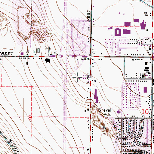 Topographic Map of Edgemoor Park, UT
