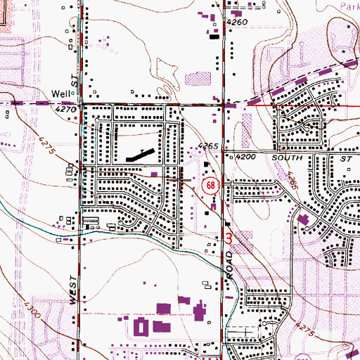 Topographic Map of El Camino Estates, UT