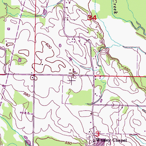 Topographic Map of Jackson School (historical), AL