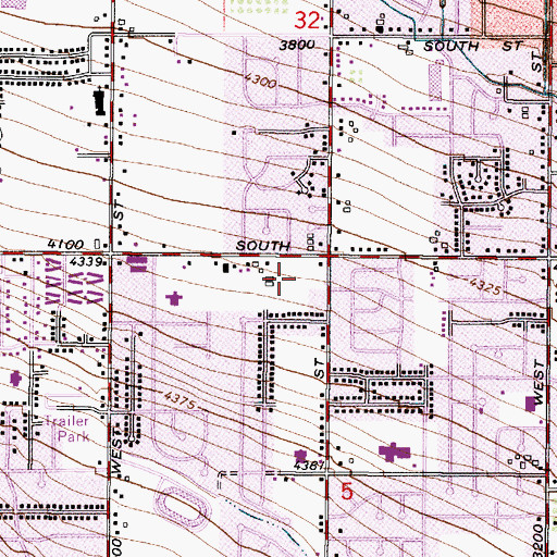 Topographic Map of Free Country Estates, UT