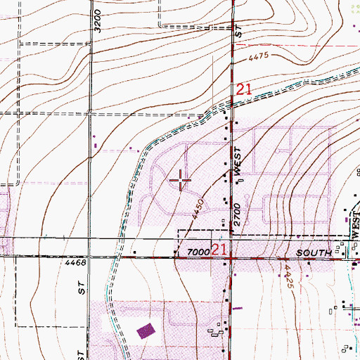 Topographic Map of Gai Land Estates, UT