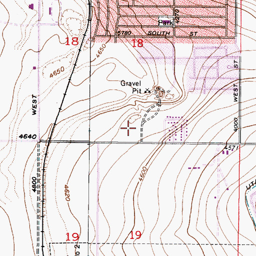 Topographic Map of Georgetown, UT