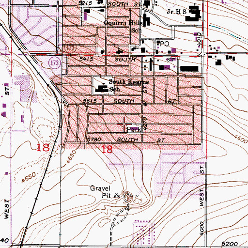 Topographic Map of Hoffman Heights Numbes 12 and 13, UT