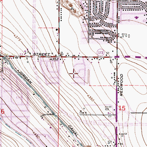 Topographic Map of Hew-Wood Estates, UT