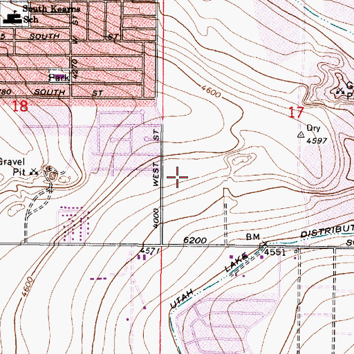 Topographic Map of Horizon, UT