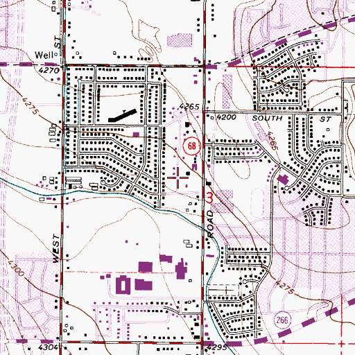 Topographic Map of Barbers, UT
