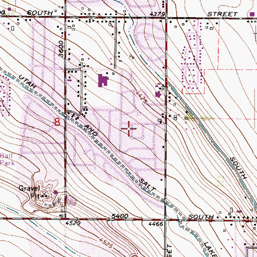 Topographic Map of Champignon, UT