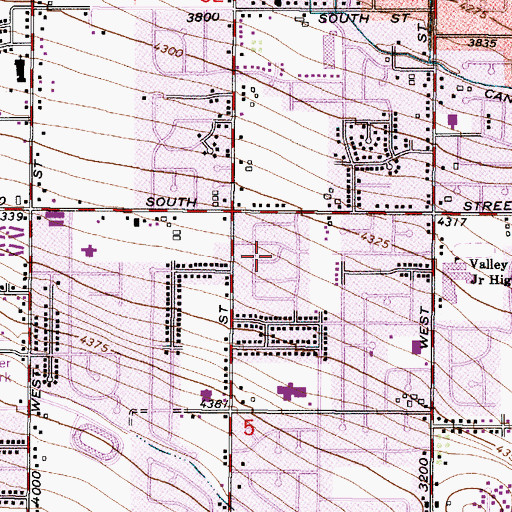Topographic Map of Indian Village, UT