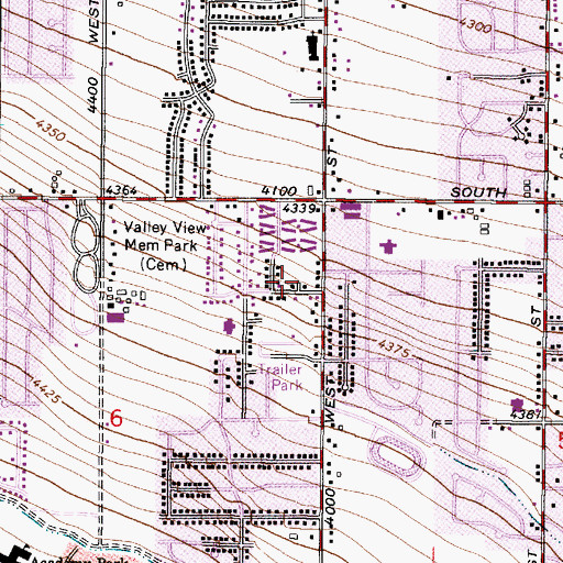 Topographic Map of Jensen Circle, UT