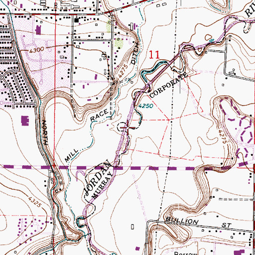 Topographic Map of Landings at Riverbend, UT
