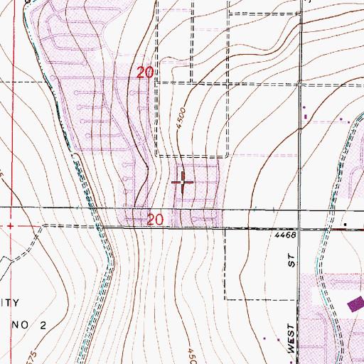 Topographic Map of Magnolia West, UT