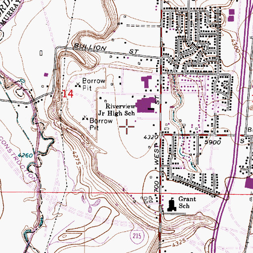 Topographic Map of Murray Oakes, UT