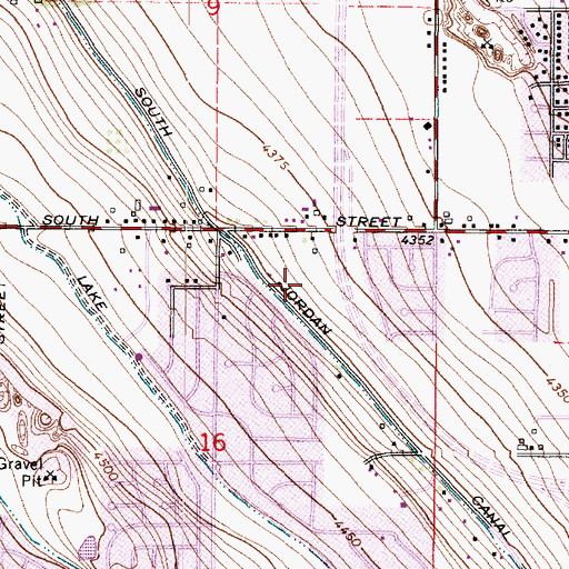 Topographic Map of Mills Heights, UT