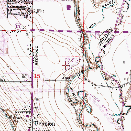 Topographic Map of Kashmir, UT