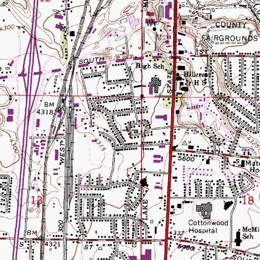 Topographic Map of Normandy, UT