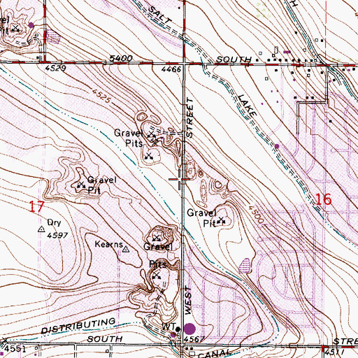 Topographic Map of Northwood Estates, UT