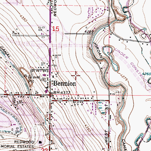 Topographic Map of River View Heights, UT