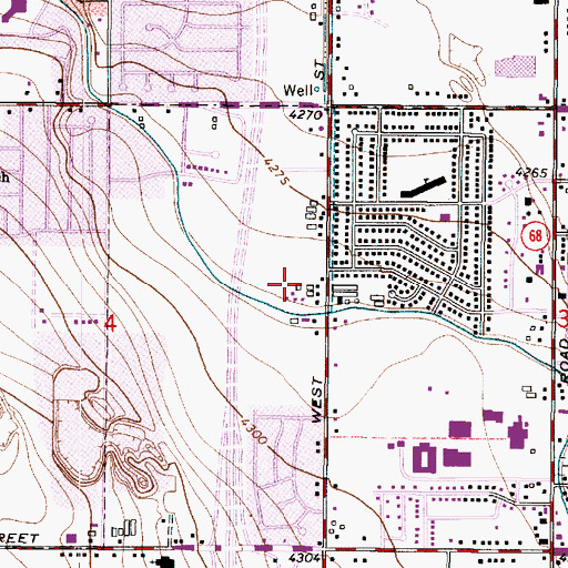 Topographic Map of Remington Place, UT