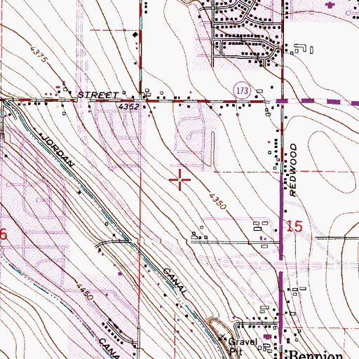 Topographic Map of Summerwood Estates, UT